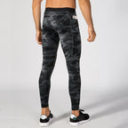Mens Compression Workout 90%polyester 10%spandex Pants 1070 print logo 10