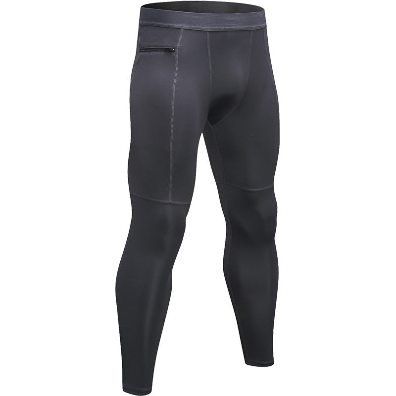 Mens Compression Workout 90%polyester 10%spandex Pants 1070 print logo 15