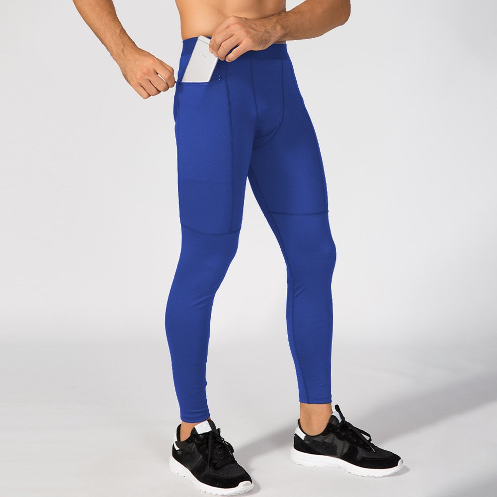 Mens Compression Workout 90%polyester 10%spandex Pants 1070 print logo 16