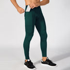 Mens Compression Workout 90%polyester 10%spandex Pants 1070 print logo 24