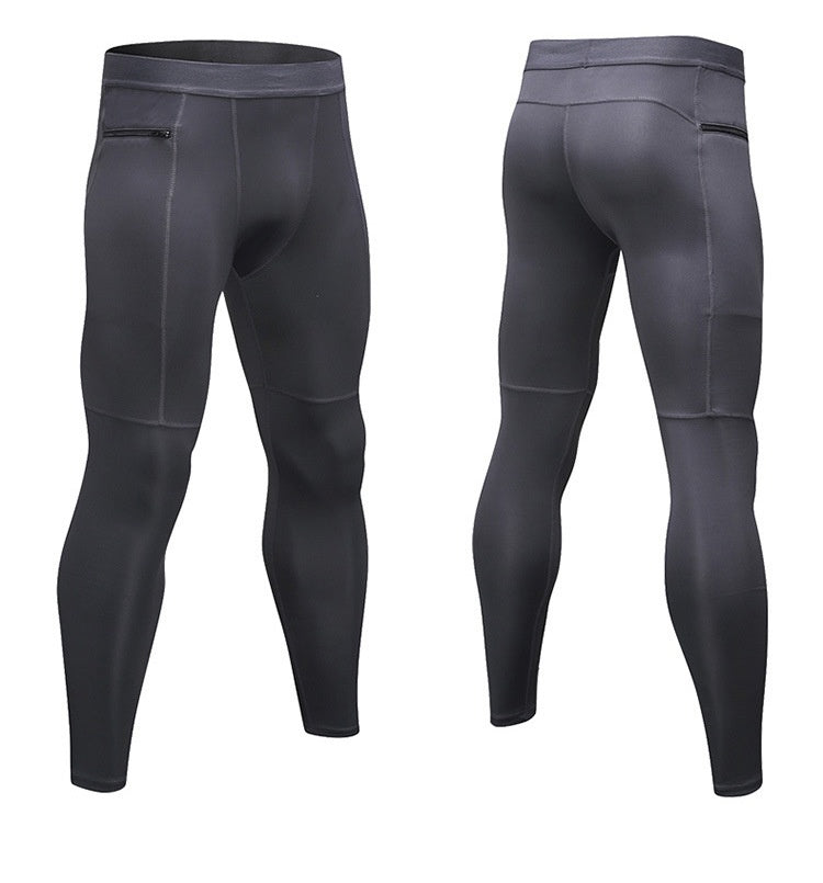Mens Compression Workout 90%polyester 10%spandex Pants 1070 print logo 34