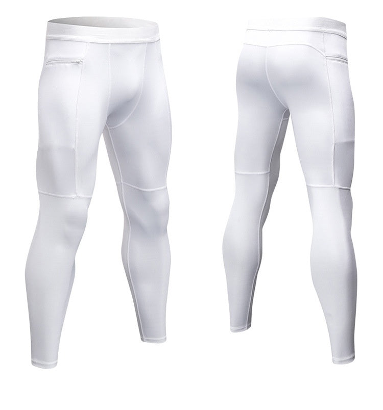 Mens Compression Workout 90%polyester 10%spandex Pants 1070 print logo 35