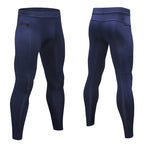 Mens Compression Workout 90%polyester 10%spandex Pants 1070 print logo 36