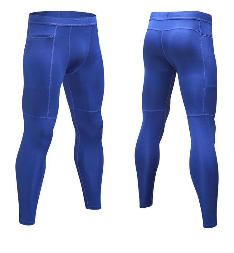 Mens Compression Workout 90%polyester 10%spandex Pants 1070 print logo 37