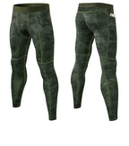 Mens Compression Workout 90%polyester 10%spandex Pants 1070 print logo 40