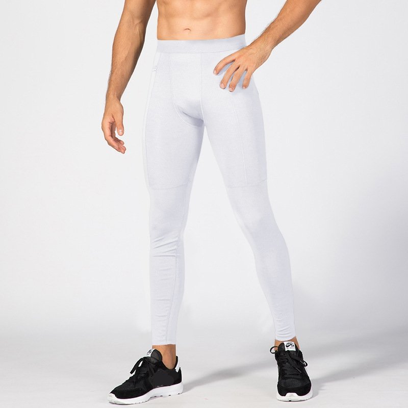 Mens Compression Workout 90%polyester 10%spandex Pants 1070 print logo 6