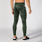 Mens Compression Workout 90%polyester 10%spandex Pants 1070 print logo 9