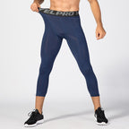 Mens Compression Fitness 85%polyester 15%spandex Pants 1081 print logo 11