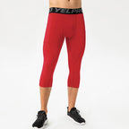 Mens Compression Fitness 85%polyester 15%spandex Pants 1081 print logo 15
