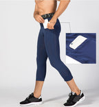 Mens Compression Fitness 85%polyester 15%spandex Pants 1081 print logo 21
