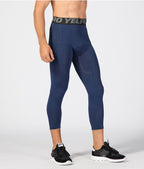 Mens Compression Fitness 85%polyester 15%spandex Pants 1081 print logo 25