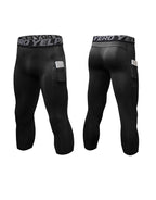 Mens Compression Fitness 85%polyester 15%spandex Pants 1081 print logo 32