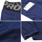 Mens Compression Fitness 85%polyester 15%spandex Pants 1081 print logo 37
