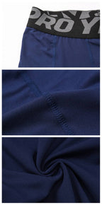 Mens Compression Fitness 85%polyester 15%spandex Pants 1081 print logo 38