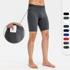 Mens Gym Training 85%polyester 15%spandex Compression Shorts print logo 13