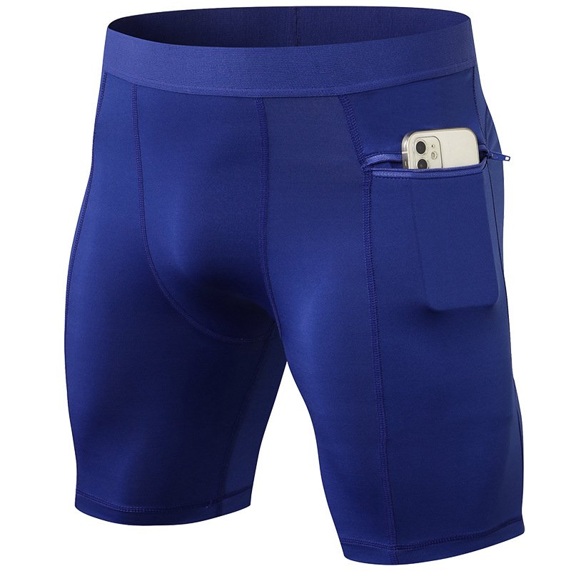 Mens Gym Training 85%polyester 15%spandex Compression Shorts print logo 23