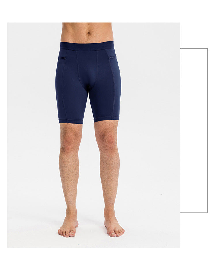 Mens Gym Training 85%polyester 15%spandex Compression Shorts print logo 41