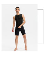 Mens Gym Training 85%polyester 15%spandex Compression Shorts print logo 43