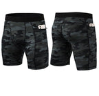 Mens Gym Training 85%polyester 15%spandex Compression Shorts print logo 52