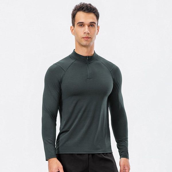 Mens Fitness Compression 95%polyester 5%spandex Long Sleeve Shirt 11516 print logo 1