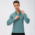 Mens Fitness Compression 95%polyester 5%spandex Long Sleeve Shirt 11516 print logo 10