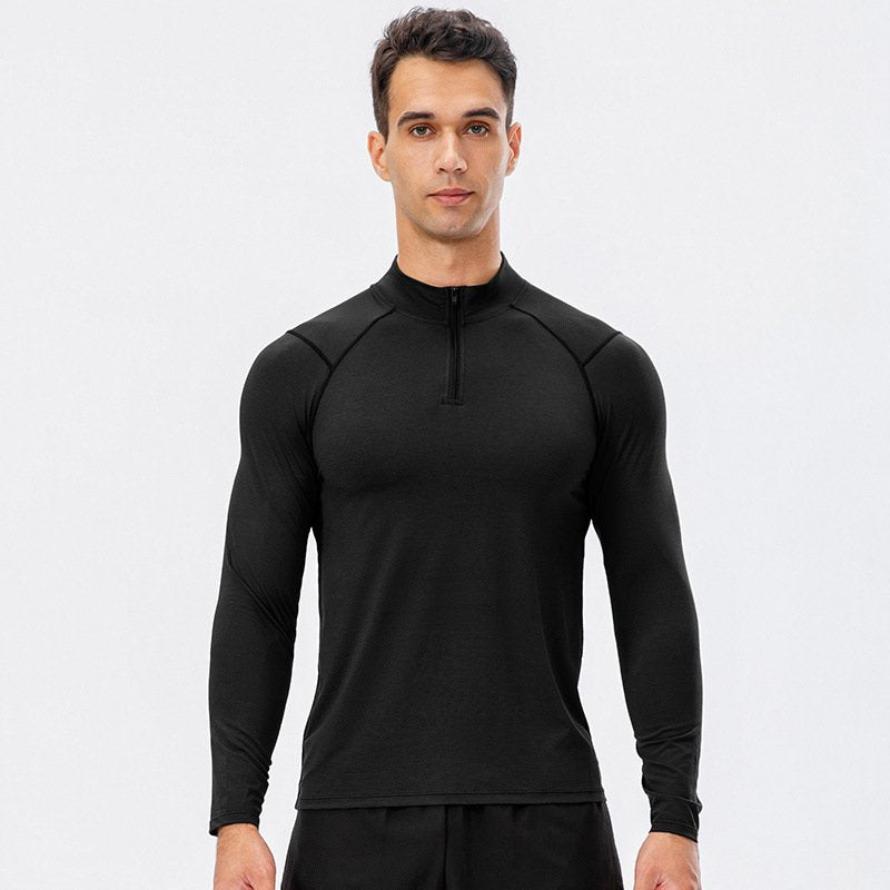Mens Fitness Compression 95%polyester 5%spandex Long Sleeve Shirt 11516 print logo 12