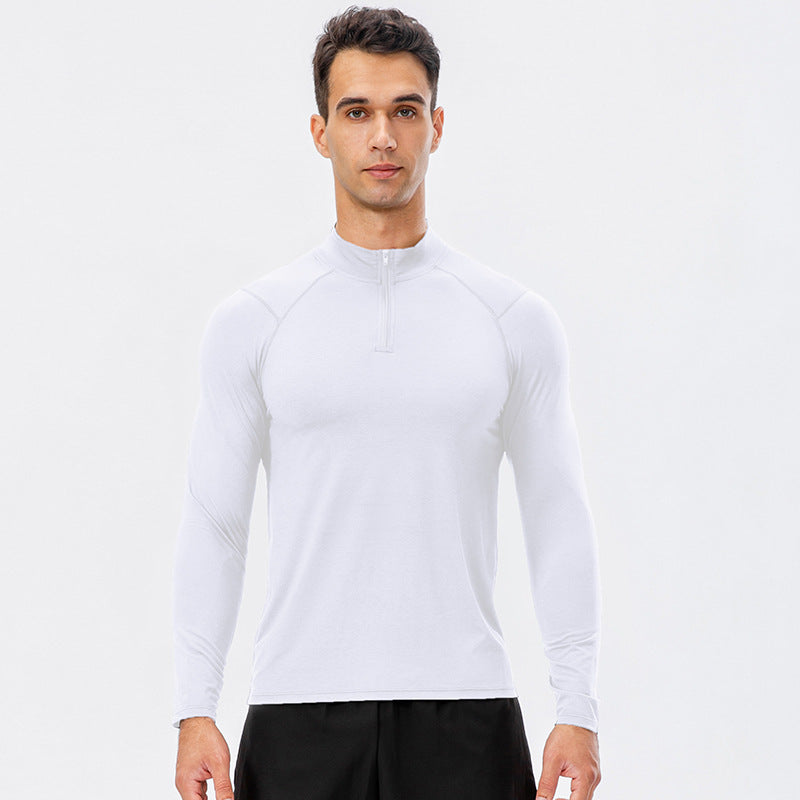 Mens Fitness Compression 95%polyester 5%spandex Long Sleeve Shirt 11516 print logo 13