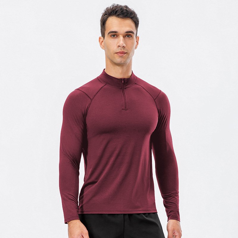 Mens Fitness Compression 95%polyester 5%spandex Long Sleeve Shirt 11516 print logo 15