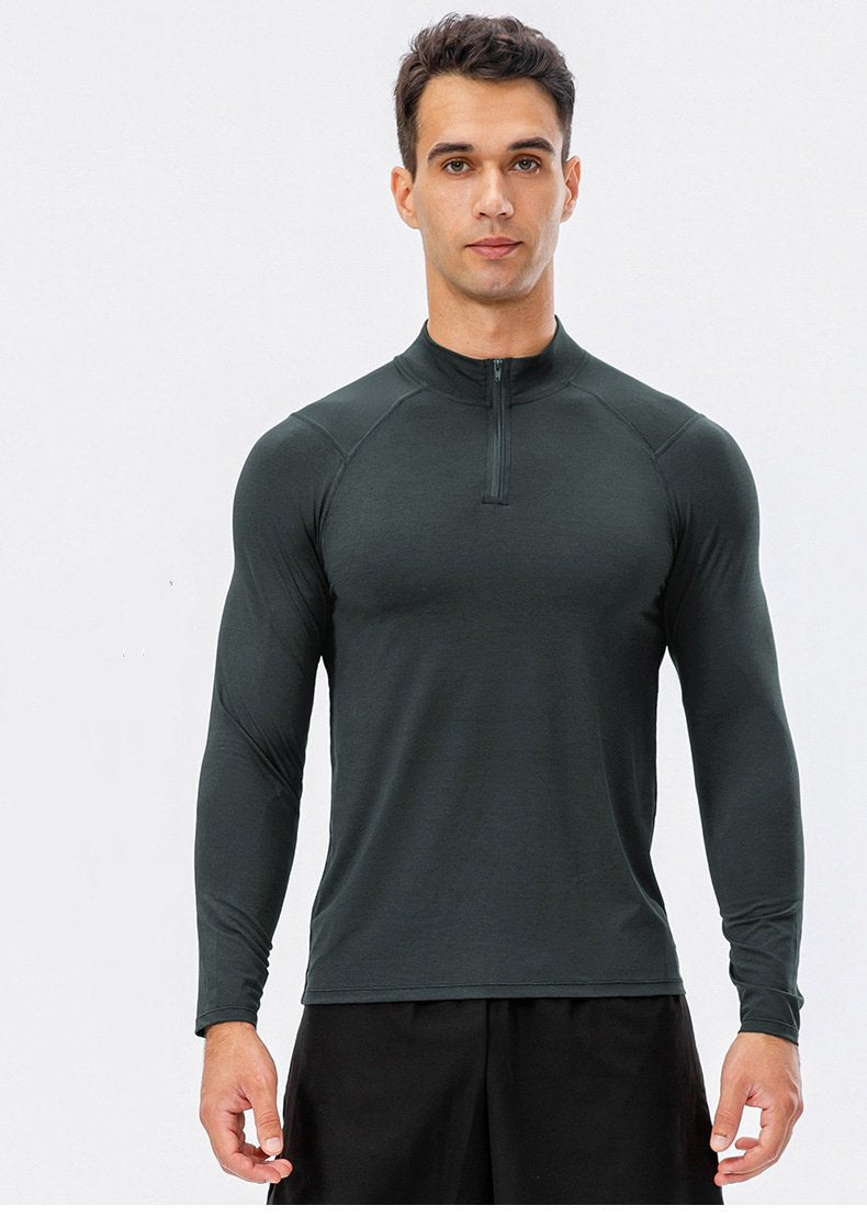 Mens Fitness Compression 95%polyester 5%spandex Long Sleeve Shirt 11516 print logo 17
