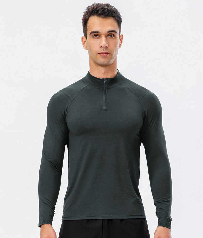 Mens Fitness Compression 95%polyester 5%spandex Long Sleeve Shirt 11516 print logo 25
