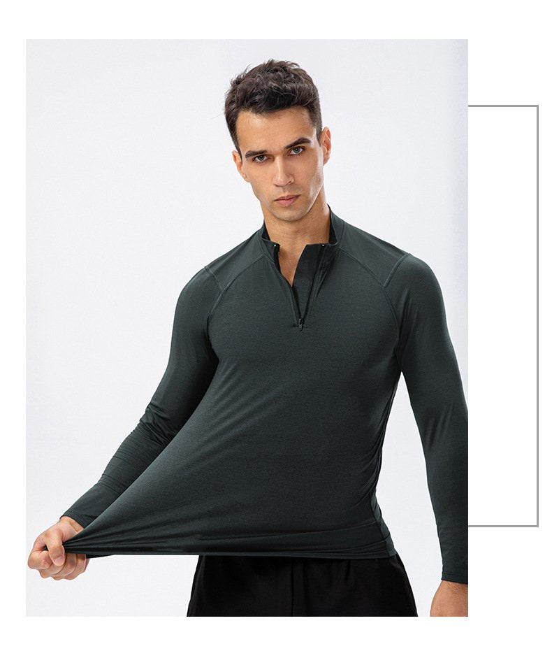 Mens Fitness Compression 95%polyester 5%spandex Long Sleeve Shirt 11516 print logo 27
