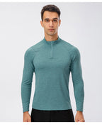 Mens Fitness Compression 95%polyester 5%spandex Long Sleeve Shirt 11516 print logo 33