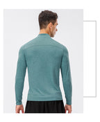 Mens Fitness Compression 95%polyester 5%spandex Long Sleeve Shirt 11516 print logo 34