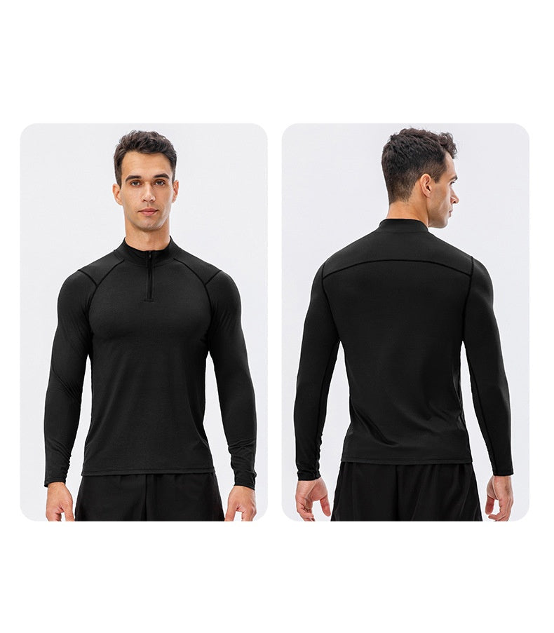 Mens Fitness Compression 95%polyester 5%spandex Long Sleeve Shirt 11516 print logo 44