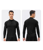 Mens Fitness Compression 95%polyester 5%spandex Long Sleeve Shirt 11516 print logo 44