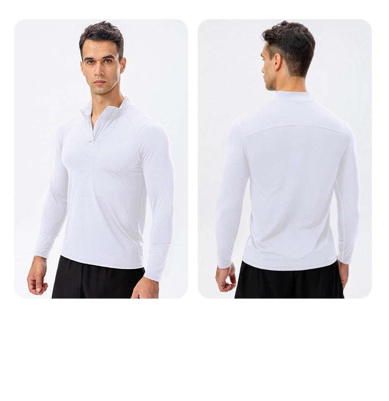 Mens Fitness Compression 95%polyester 5%spandex Long Sleeve Shirt 11516 print logo 45