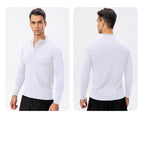 Mens Fitness Compression 95%polyester 5%spandex Long Sleeve Shirt 11516 print logo 45