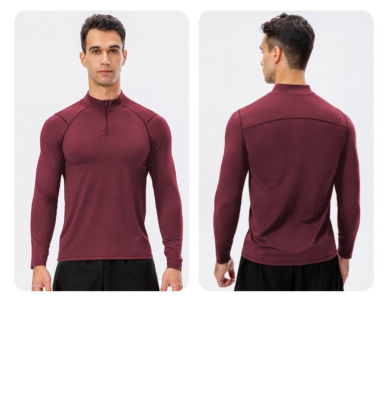 Mens Fitness Compression 95%polyester 5%spandex Long Sleeve Shirt 11516 print logo 48