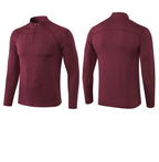 Mens Fitness Compression 95%polyester 5%spandex Long Sleeve Shirt 11516 print logo 53
