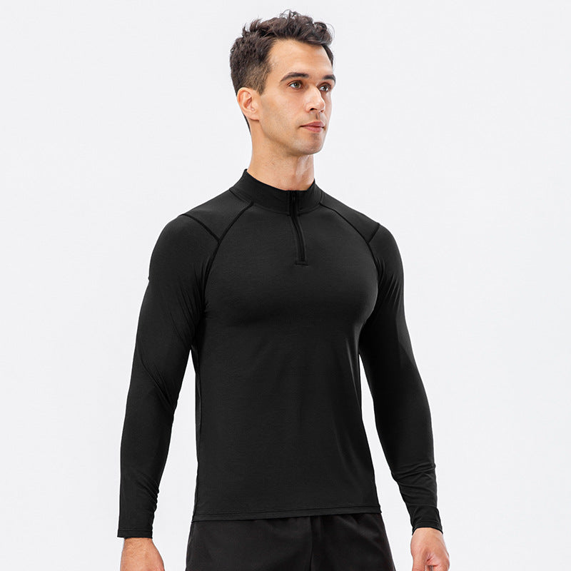 Mens Fitness Compression 95%polyester 5%spandex Long Sleeve Shirt 11516 print logo 7