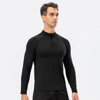 Mens Fitness Compression 95%polyester 5%spandex Long Sleeve Shirt 11516 print logo 7