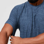 Mens Sports Fitness 89%polyester 11%spandex Tracksuit 1173 - tshirt print logo 2