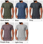 Mens Sports Fitness 89%polyester 11%spandex Tracksuit 1173 - tshirt print logo 28