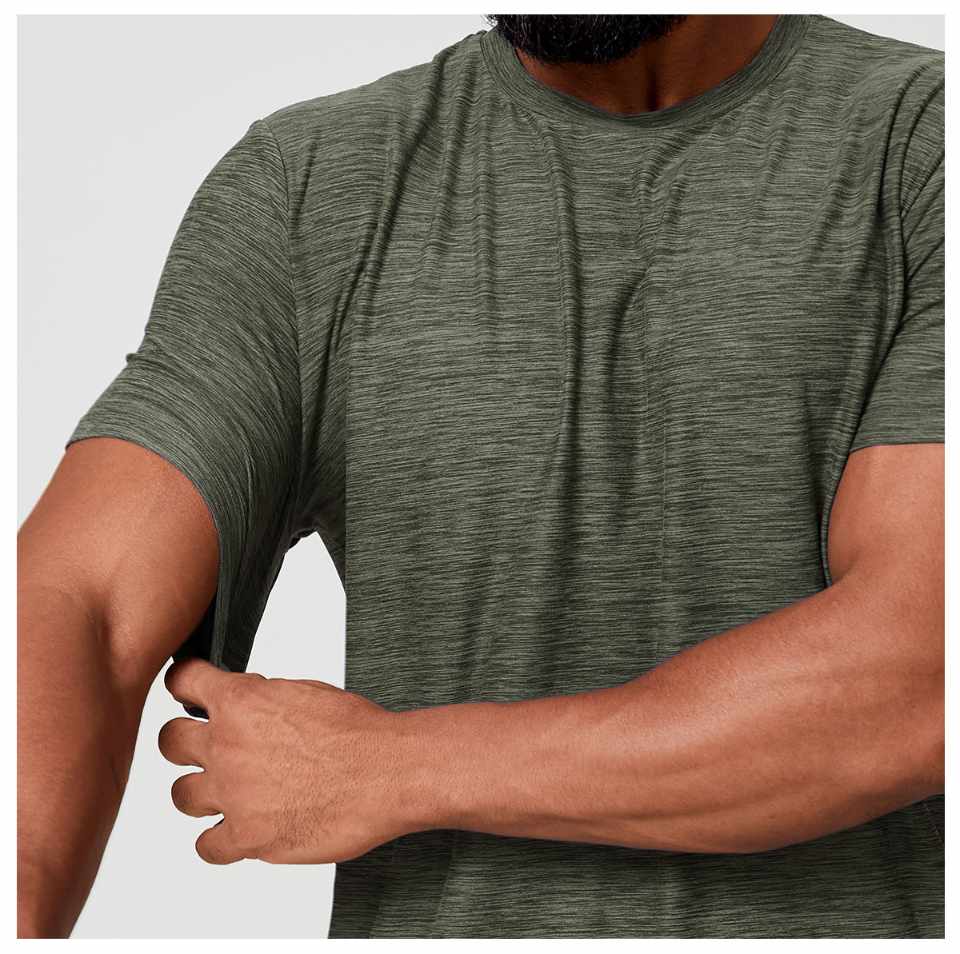 Mens Sports Fitness 89%polyester 11%spandex Tracksuit 1173 - tshirt print logo 31
