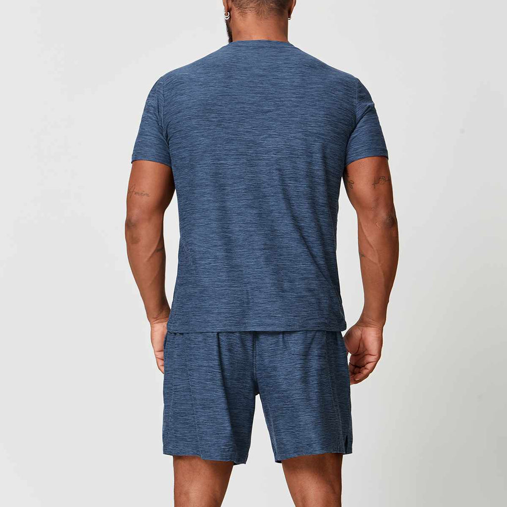 Mens Sports Fitness 89%polyester 11%spandex Tracksuit 1173 - tshirt print logo 4