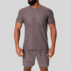 Mens Sports Fitness 89%polyester 11%spandex Tracksuit 1173 - tshirt print logo 40