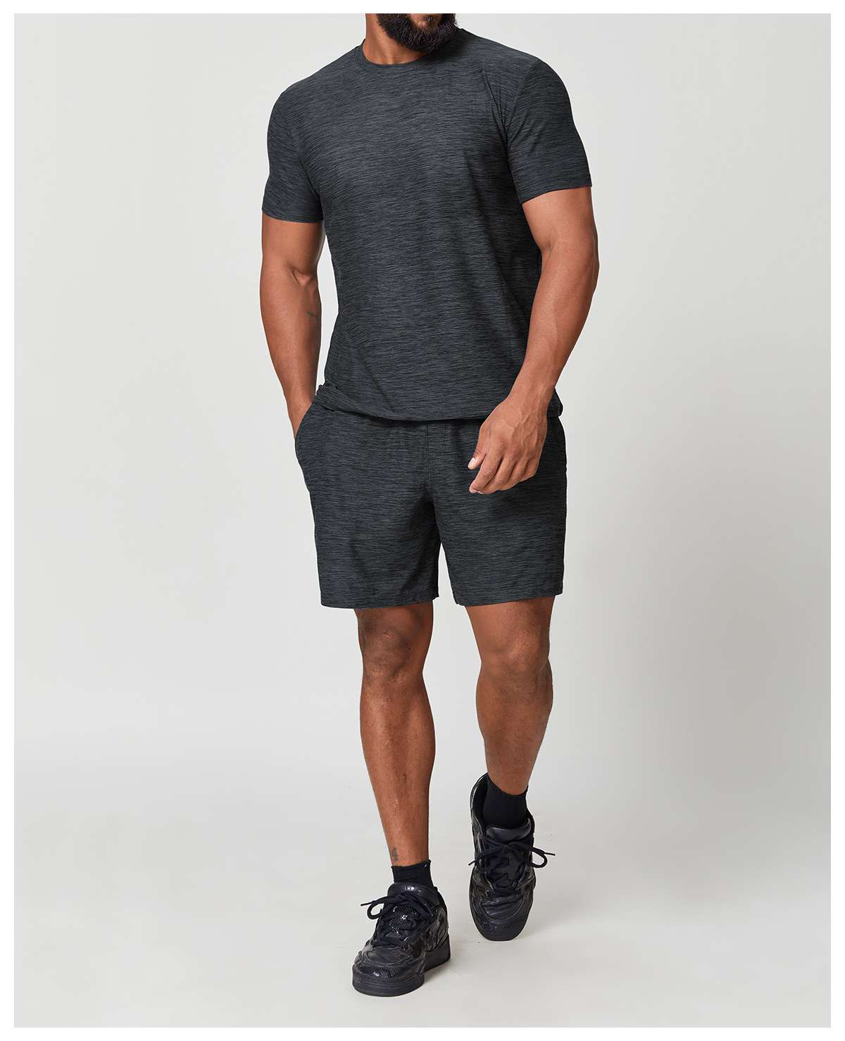 Mens Sports Fitness 89%polyester 11%spandex Tracksuit 1173 print logo 19