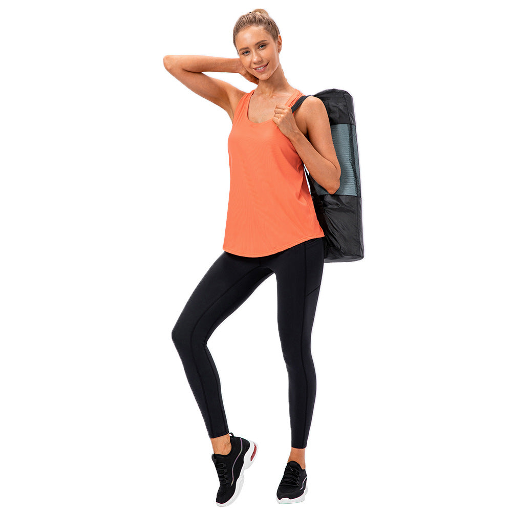Womens Running Workout 88%nylon 12%spandex Tank Top 12131