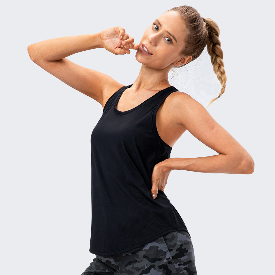 Womens Running Workout 88%nylon 12%spandex Tank Top 12131