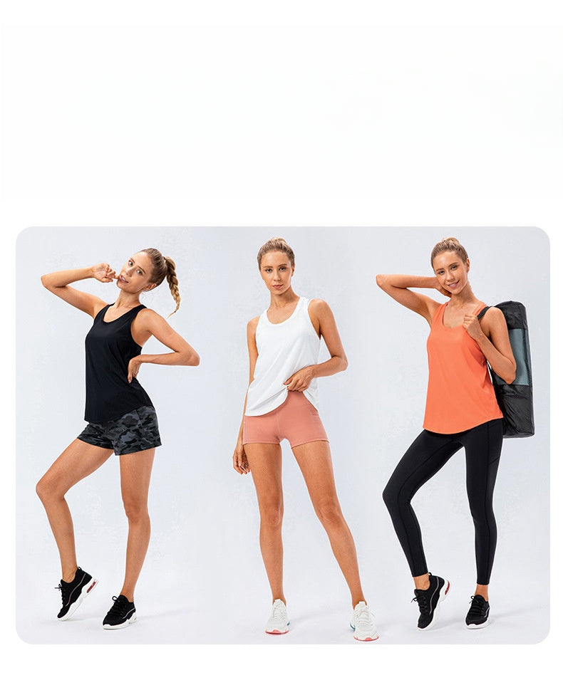 Womens Running Workout 88%nylon 12%spandex Tank Top 12131